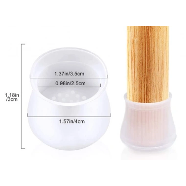 Masa ve Sandalye Ayak Koruyucu Silikon 12 Adet (5468)