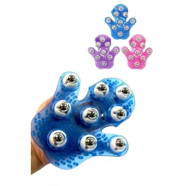 Masaj Aleti El Şeklinde Omuz Bacak Bilyeli Masaj Eldiveni El Şekilli