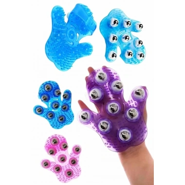 Masaj Aleti El Şeklinde Omuz Bacak Bilyeli Masaj Eldiveni El Şekilli