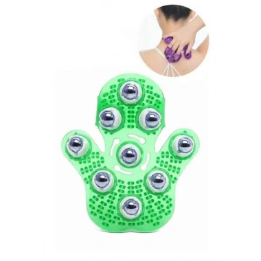 Masaj Aleti El Şeklinde Omuz Bacak Bilyeli Masaj Eldiveni El Şekilli