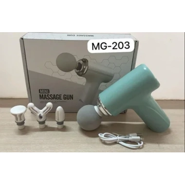 Masaj Tabancası Darbeli Titreşimli 4 Başlıklı Profesyonel Şarjlı Mini Masaj Aleti (5468)