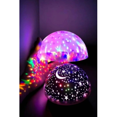 Mavi ve Mor Işıklı  Projeksiyon Lambası