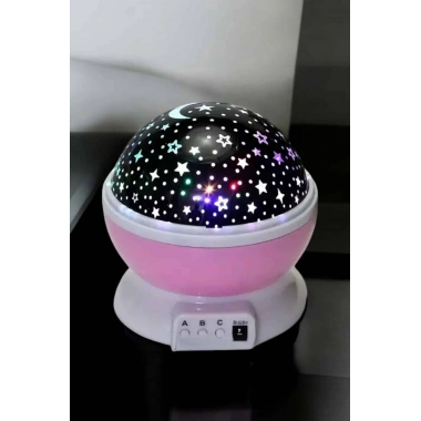 Mavi ve Mor Işıklı Projeksiyon Lambası