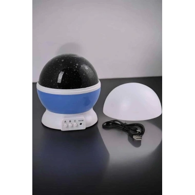 Mavi ve Mor Işıklı Projeksiyon Lambası