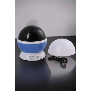 Mavi ve Mor Işıklı Projeksiyon Lambası