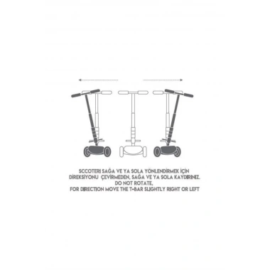 Maxi Twist Işıklı Scooter Pembe - 82244