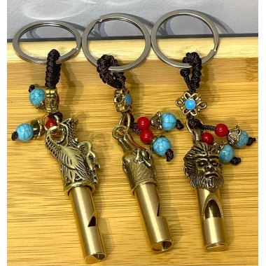 Metal Figürlü Düdük Anahtarlık