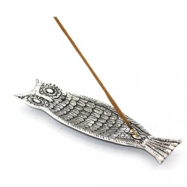 Metal Kayık Baykuş Tasarımı Tütsülük Model 1