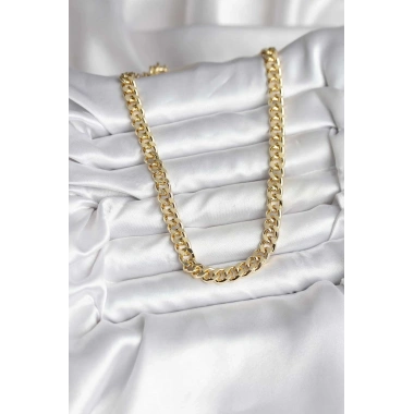 Mey İthalat® 14K Gold Renk Kaplama Kalın Zincir Model CM Kadın Kolye