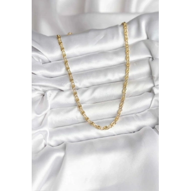 Mey İthalat® 14K Gold Renk Kaplama Zincir Model CM Kadın Kolye