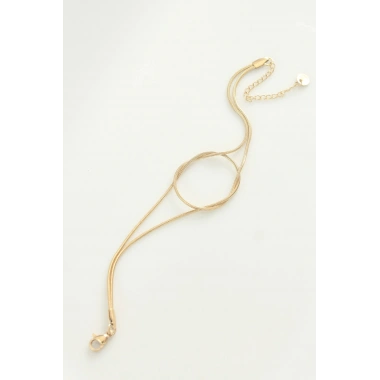 Mey İthalat® 316L Çelik Gold Renk Düğüm Model Bileklik