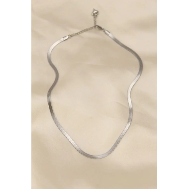 Mey İthalat® 316L Çelik Silver Renk 45 cm İtalyan Zincir Model Kadın Kolye