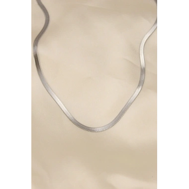 Mey İthalat® 316L Çelik Silver Renk 45 cm İtalyan Zincir Model Kadın Kolye