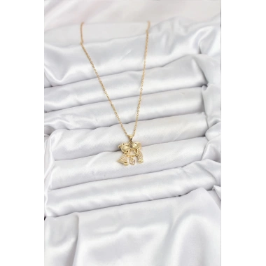 Mey İthalat® 316L Çelik Zincir Gold Renk Erkek Kız Model Kadın Kolye