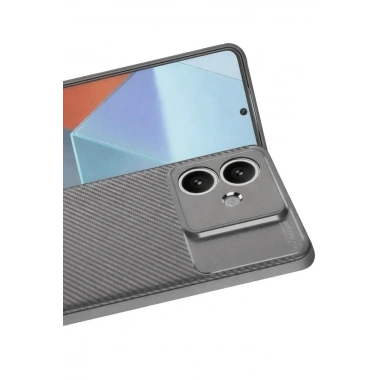 Mey İthalat®   A3 Kılıf Auto Focus Karbon Kapak - Gri