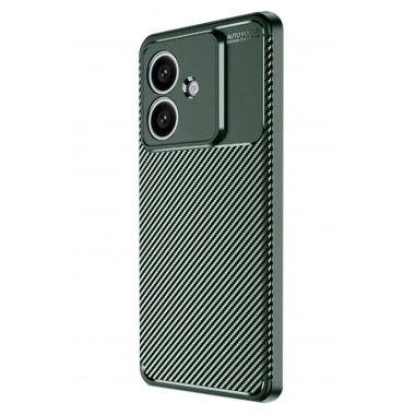 Mey İthalat®   A3 Kılıf Auto Focus Karbon Kapak - Koyu Yeşil