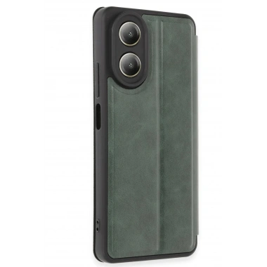 Mey İthalat® A38 Kılıf Flip Cover - Koyu Yeşil