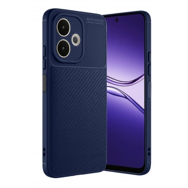 Mey İthalat®   A5 Pro 4G Kılıf Auto Focus Karbon Kapak - Lacivert