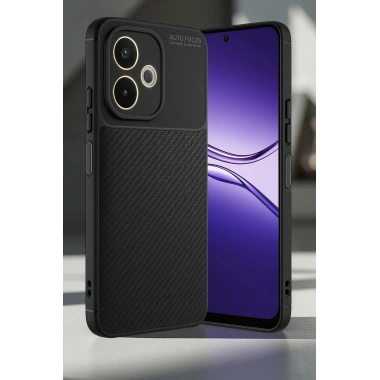 Mey İthalat®   A5 Pro 4G Kılıf Auto Focus Karbon Kapak - Lacivert