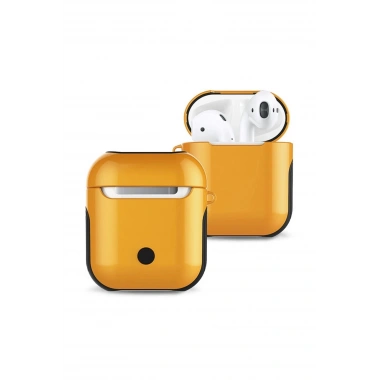 Mey İthalat® Airpods 2 (2.nesil) 3in1 Kılıf - Sarı