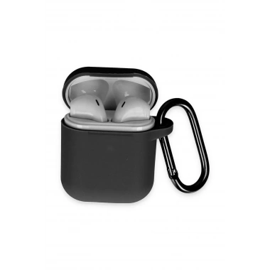 Mey İthalat® Airpods 2 (2.nesil) Hang Kılıf - Siyah