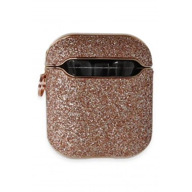 Mey İthalat® Airpods 2 (2.nesil) Spell Simli Kılıf - Rose Gold