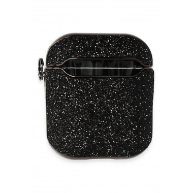 Mey İthalat® Airpods 2 (2.nesil) Spell Simli Kılıf - Siyah