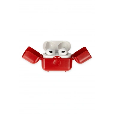 Mey İthalat®  Airpods 3 (3.nesil) Basmalı Kılıf - Kırmızı