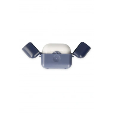 Mey İthalat® Airpods 3 (3.nesil) Basmalı Kılıf - Mavi-Lacivert