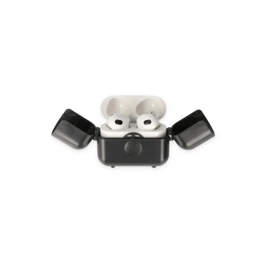 Mey İthalat® Airpods 3 (3.nesil) Basmalı Kılıf - Siyah