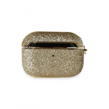 Mey İthalat® Airpods 3 (3.nesil) Spell Simli Kılıf - Gold