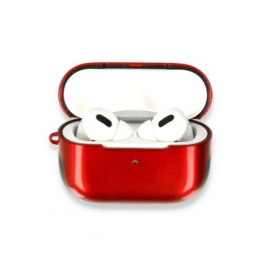 Mey İthalat® Airpods Pro (1.nesil) 3in1 Kılıf - Kırmızı