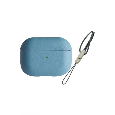 Mey İthalat®  Airpods Pro 2 (2.nesil) 405 Deri Kılıf - Sierra Blue