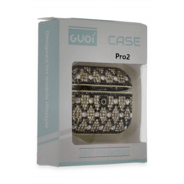 Mey İthalat® Airpods Pro 2 (2.nesil) Klor Taşlı Kılıf - Desen 4