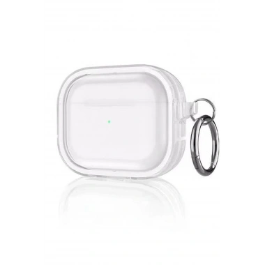 Mey İthalat® Airpods Pro 2 (2.nesil) Shiny Şeffaf Kılıf - Beyaz