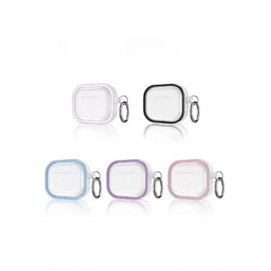 Mey İthalat® Airpods Pro 2 (2.nesil) Shiny Şeffaf Kılıf - Mor