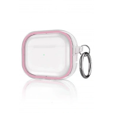 Mey İthalat® Airpods Pro 2 (2.nesil) Shiny Şeffaf Kılıf - Pembe