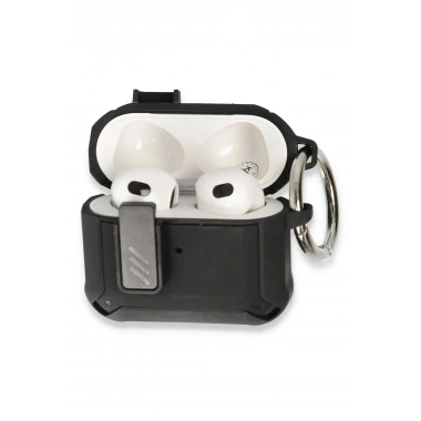 Mey İthalat® Airpods Pro 2 (2.nesil) Truva Kılıf - Siyah