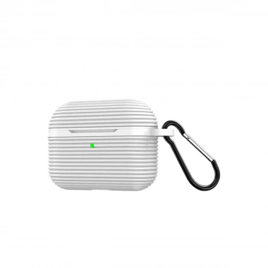 Mey İthalat®  Airpods Pro 3 (3.nesil) Raven Silikon Kılıf - Beyaz