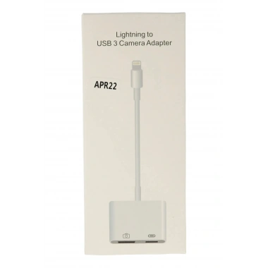 Mey İthalat®  APR22 Iphone Otg 2in1 - Beyaz