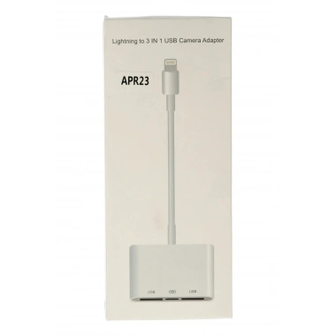 Mey İthalat®  APR23 Iphone Otg 3in1 - Beyaz
