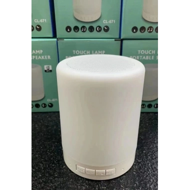 Mey İthalat®  CL-671 Şarjlı Dokunmatik Gece Lambalı Bluetooth Hoparlör