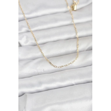 Mey İthalat® CM 14K Gold Renk 60 cm Zincirli Kadın Kolye
