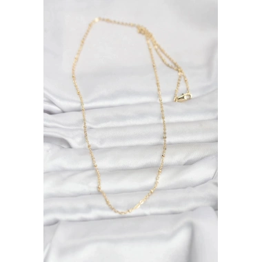 Mey İthalat® CM 14K Gold Renk Burgu Model 60 cm Kadın Kolye