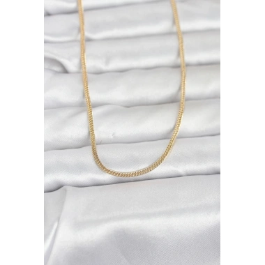 Mey İthalat® CM 14K Gold Renk Dolgun Zincir Model 60 cm Kadın Kolye