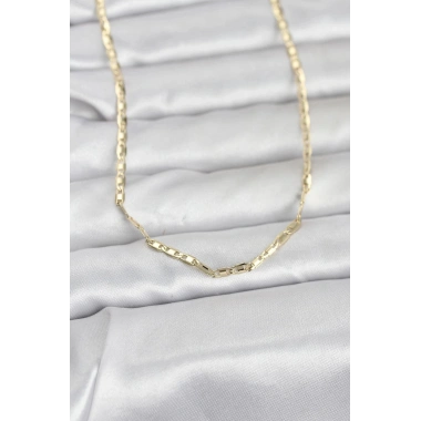 Mey İthalat® CM 14K Gold Renk Gemici Zincir Model 60 cm Kadın Kolye