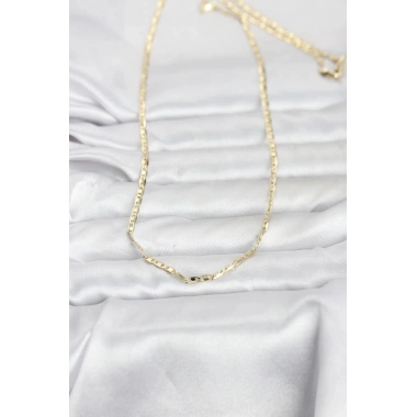 Mey İthalat® CM 14K Gold Renk Gemici Zincir Model 60 cm Kadın Kolye