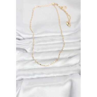 Mey İthalat® CM 14K Gold Renk Gemici Zincir Model 60 cm Kadın Kolye