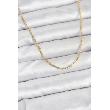 Mey İthalat® CM 14K Gold Renk Halka Model 60 cm Kadın Kolye