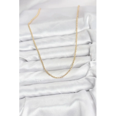 Mey İthalat® CM 14K Gold Renk Halka Model 60 cm Kadın Kolye
